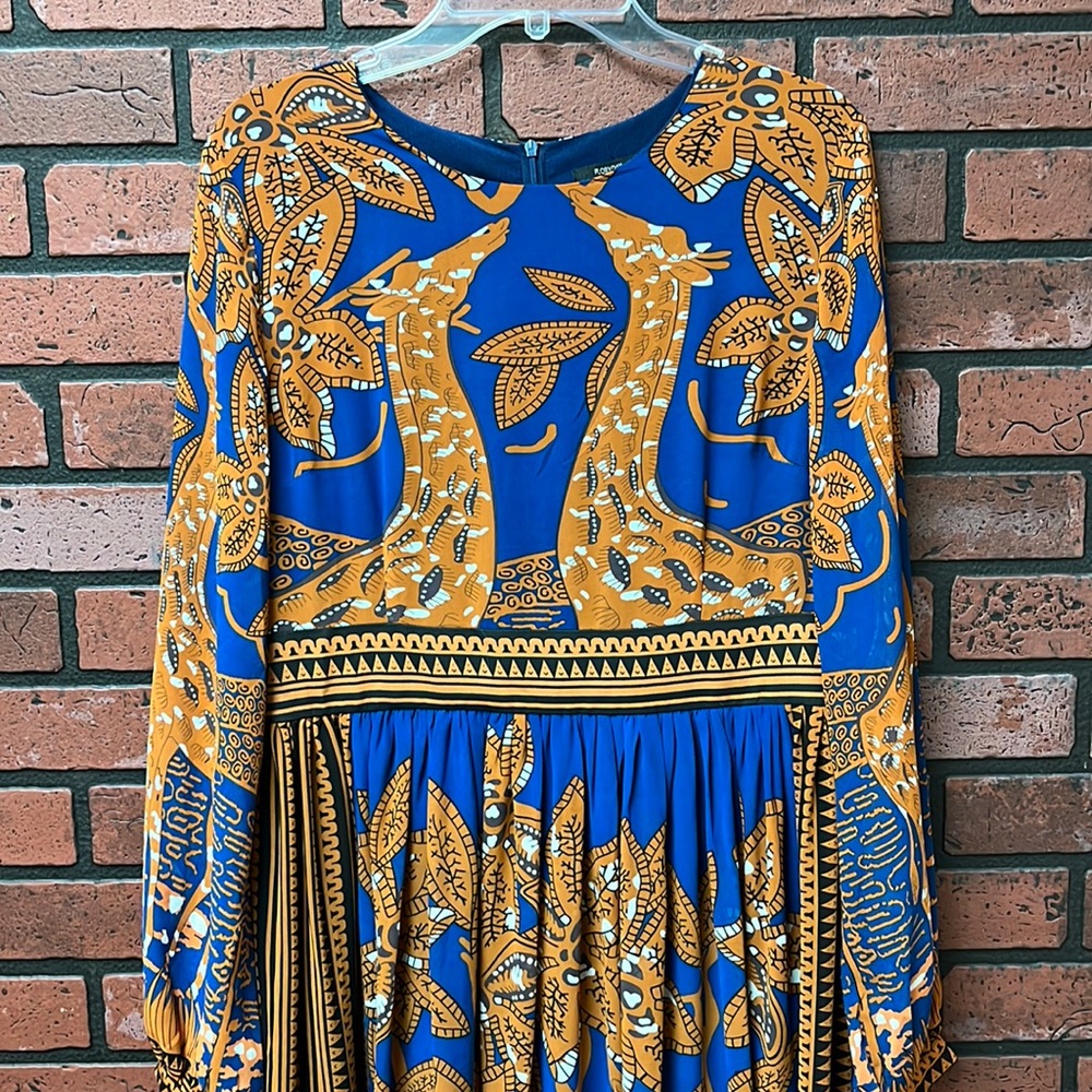 Giraffe long dress! Sheer fully lined